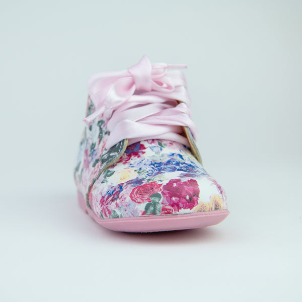 Toddler Leather Boots - Vintage Floral