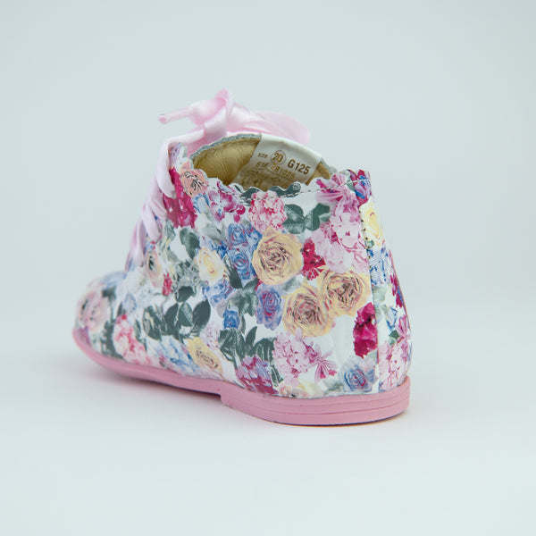 Toddler Leather Boots - Vintage Floral